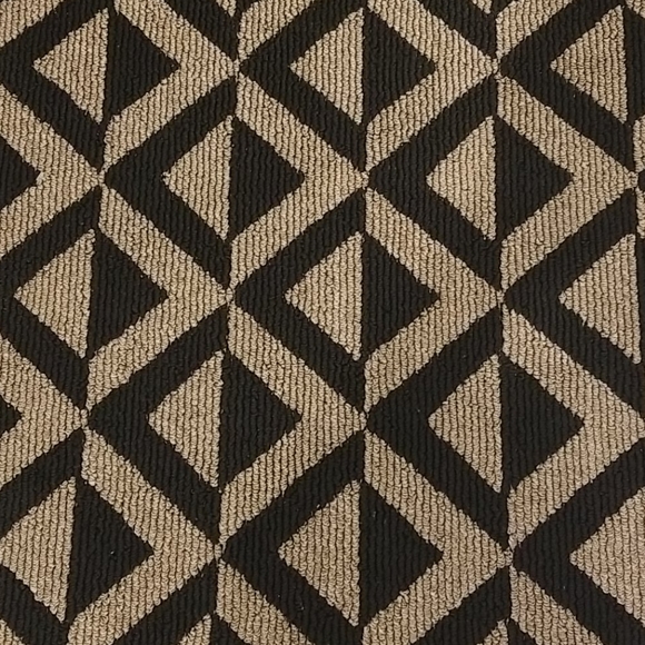BROWN BLACK GEOMETRIC PATTERN RUG - Picture 7 of 13